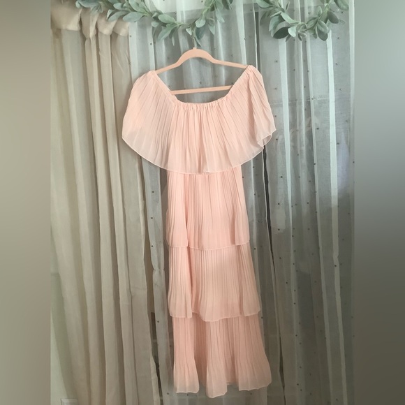 Pink Tiered Dress Size small - Picture 1 of 5